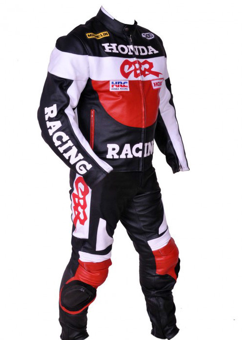 HONDA Motorbike Racing Leather Suit BSM 2961