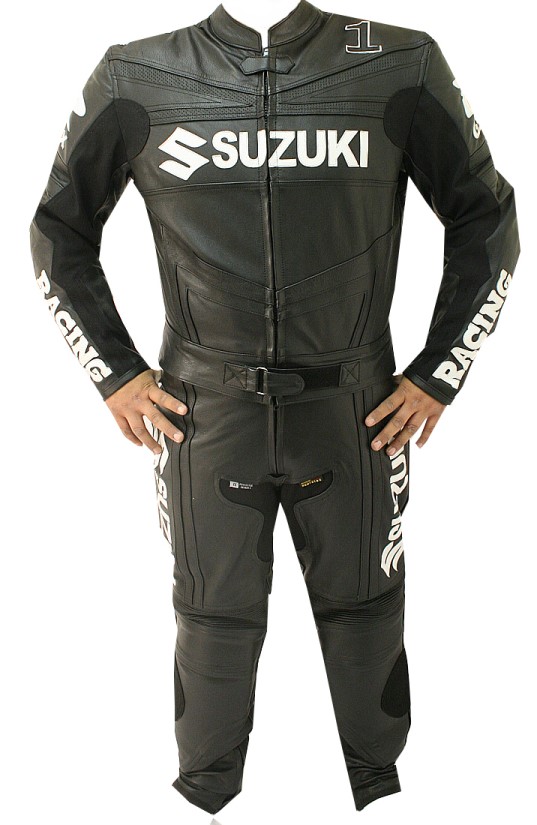 SUZUKI Racing Motorcycle Leather Suit
