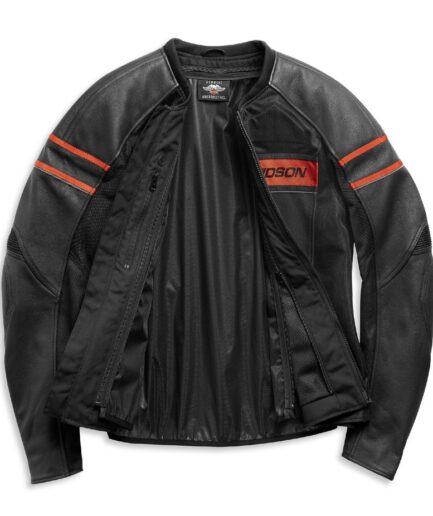 men's h-d brawler leather jacket