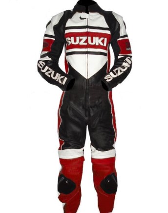 SUZUKI Motorcycle Branded Leather Suit BSM 2764