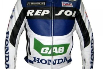 HONDA Repsol GAS Motorbike Leather Jacket