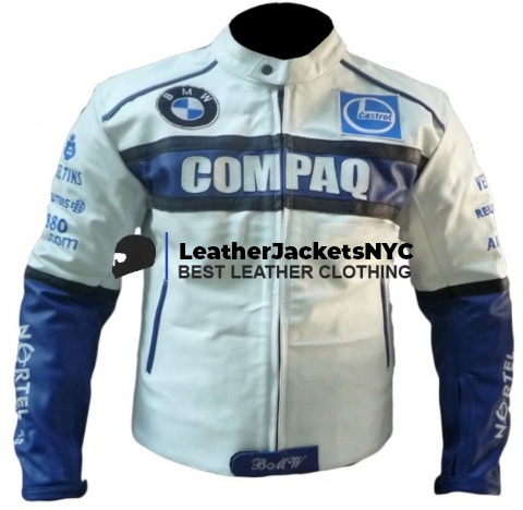 BMW COMPAQ Motorcycle Leather Jacket