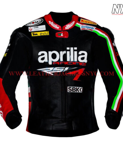 Aprilia Racing Leather Jacket Max Biaggi WSBK