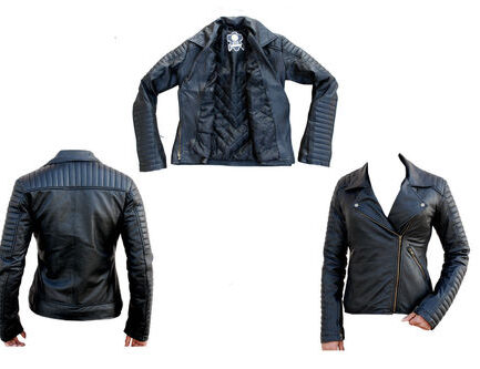 Ladies Motorbike Sport Leather Jacket