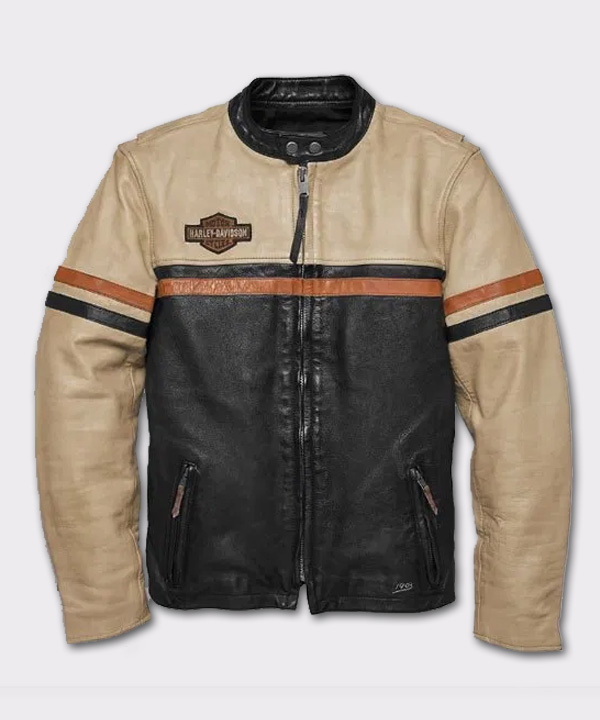 Harley Davidson Men’s High-Quality Motorbike Racing Leather Jacket