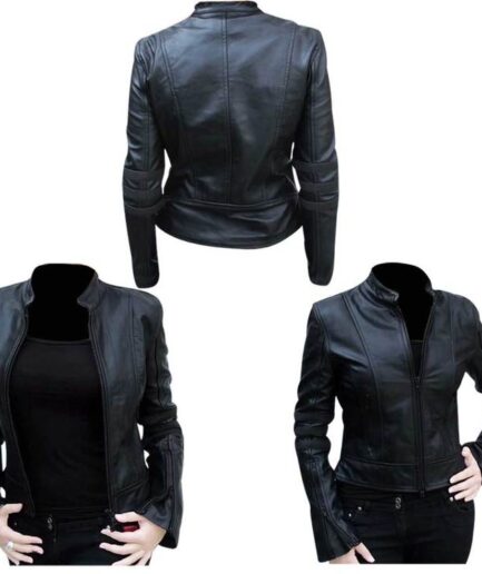 Ladies Motorbike Racing Leather Jacket