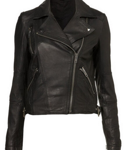 Ladies Motorcycle Leather Jacket