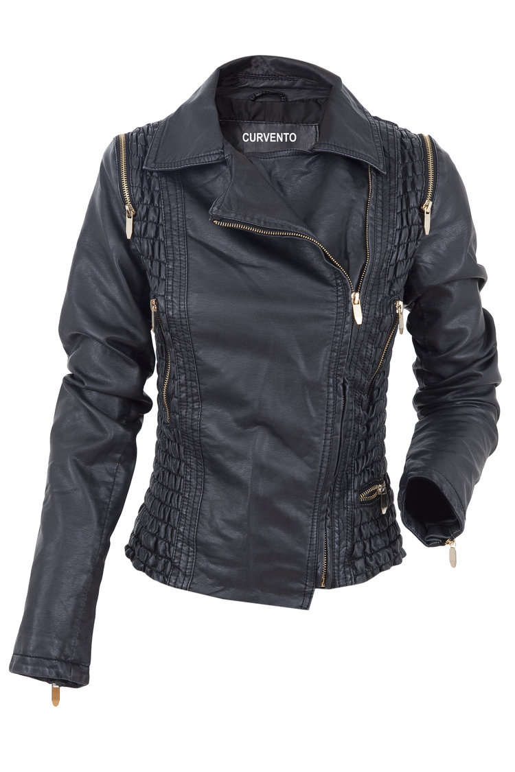 Manhattan Ladies Motorbike Leather Jacket