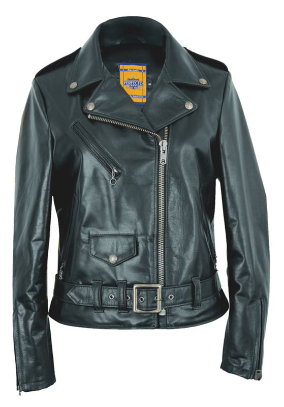 Women's Waxy Natural Grain Cowhide Perfecto Asymmetrical Leather Jacket