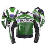 Suzuki Motorcycle Men Leather Jacket BJM 2712