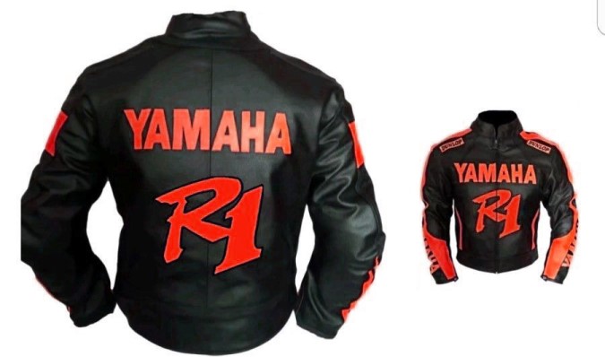 Yamaha R1 Motorbike Leather Jacket BMJ2871